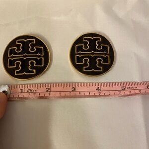 Tory Burch Gold Tone Logo set of 2